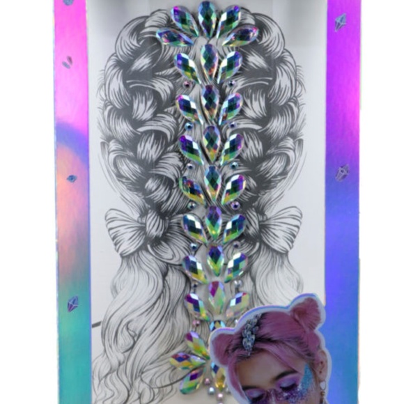 Crystal Stick On Hair Jewels - Picture 1 of 2